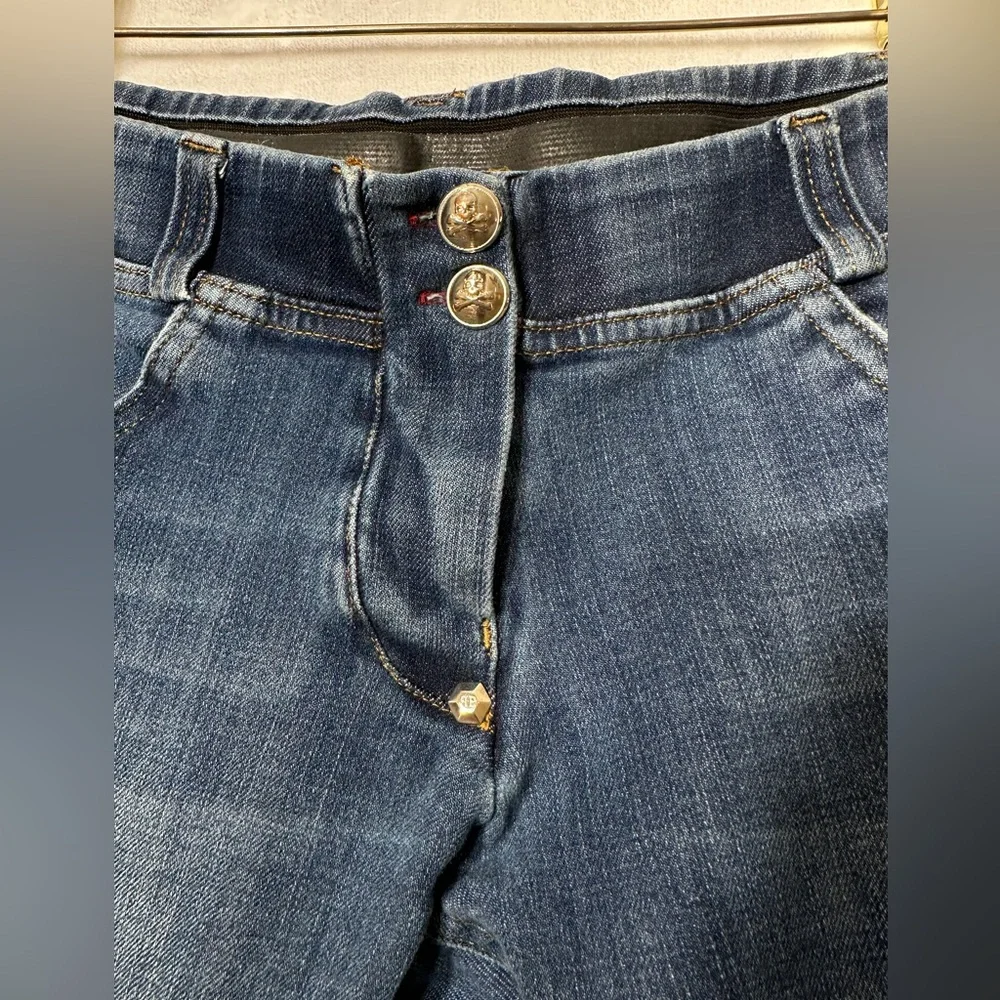 Philipp Plein special edition on push-up low rise jegging jeans size 27 - Picture 3 of 10